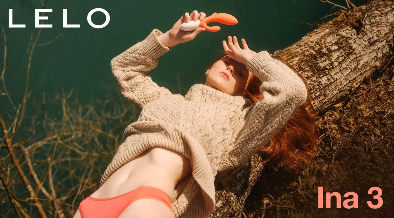image of a women holding the new release of Lelo Rabbit Vibrator Ina 3