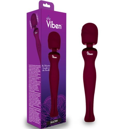 Viben SULTRY Rechargeable Wand Massager - Ruby