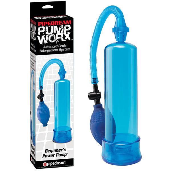 Pump Worx Beginner's Power Pump - Blue Penis Pump