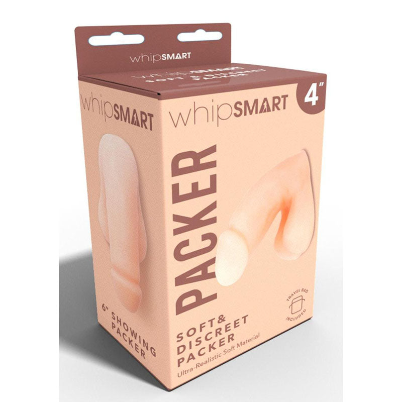 WhipSmart 4'' Soft & Discreet Packer - Flesh 10.2 cm Packer