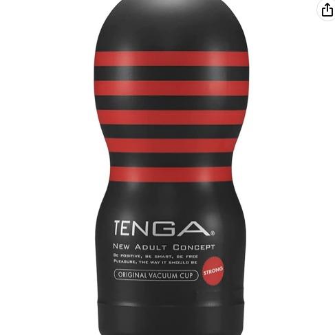 Original Vacuum Cup - Strong/Hard - Tenga - Blk/Red