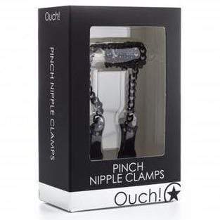 Metro BDSM Pinch Nipple Clamps by Ouch in Black