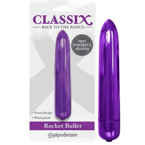 Windsor Bullets & Eggs Classix Rocket Bullet Vibrator - Purple
