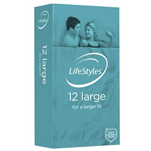 LonBrook LubesCondoms Lifestyles - Large Fit 12 Pack