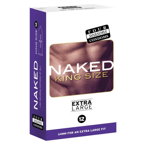 Claredale LubesCondoms Naked - King Size 12 Pack
