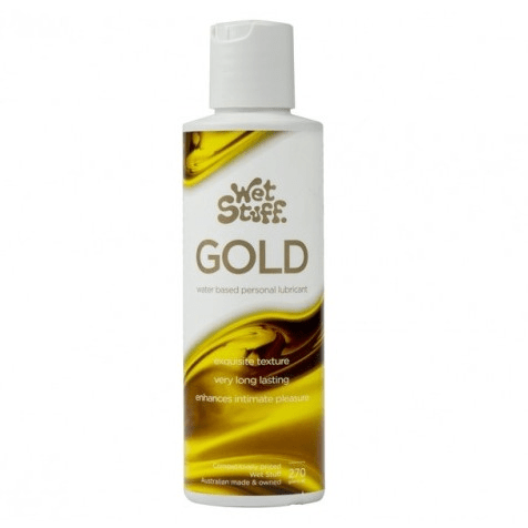 Claredale lubricant Wet Stuff Gold  Waterbased Personal Lubricant 270g