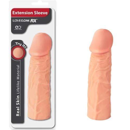 Claredale Penis Sleeves Penis Extension Sleeve by Loveclone Rx Medium