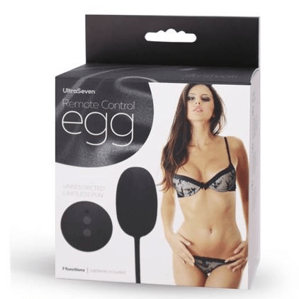 Windsor remote egg Remote Control Vibrator Egg by Ultra Seven in Black