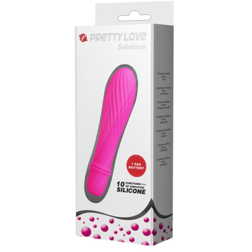Claredale Vibrators Poweful Bullet Vibrator 10 Function 'PRETTY LOVE Solomon Dark Pink'