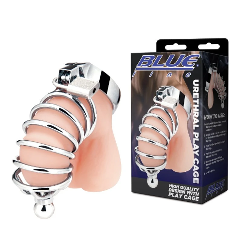Blue Line Urethral Play Cock Cage