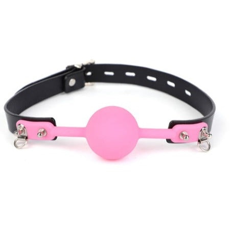 JCW Silicone Ball Gag Pink