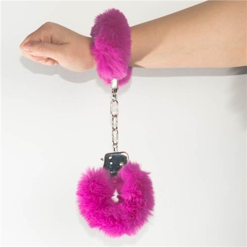 Poison Rose Fluffy Handcuffs