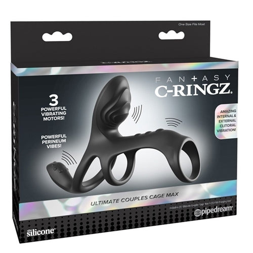 Fantasy C-Ringz Ultimate Couples Cage Max Black