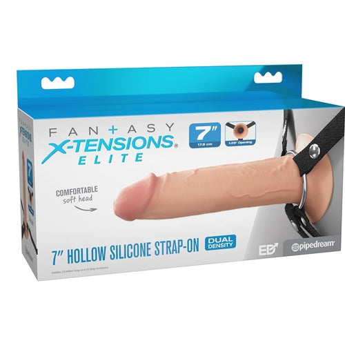 FX Elite  Silicone Hollow Strap-On - Flesh