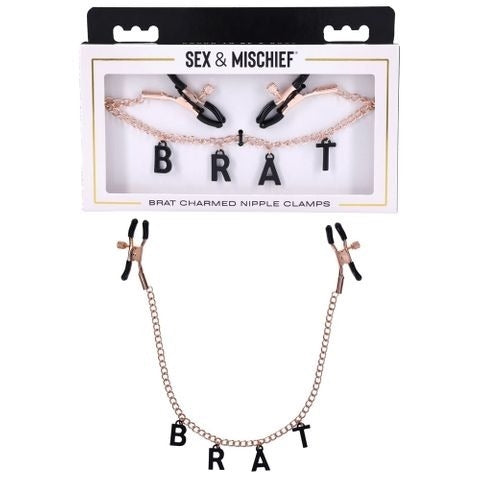 S&M Brat Charmed Nipple Clamps