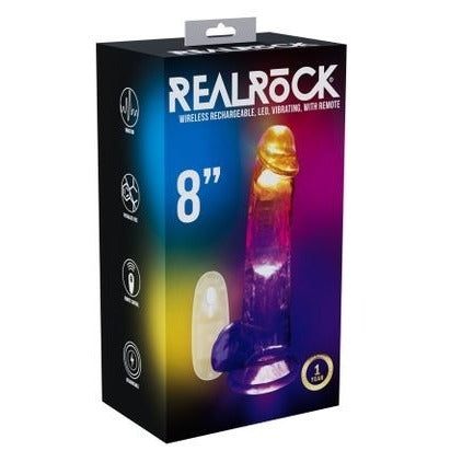 REALROCK With Balls Wireless Rechargeable LED Vibrating Dong