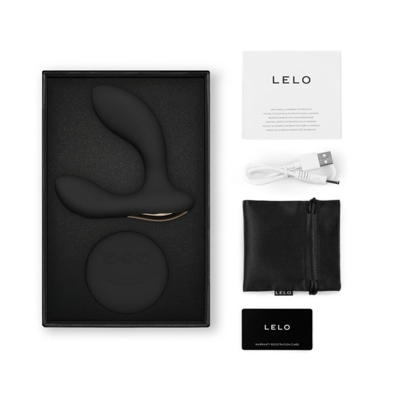 HUGO 2 Remote Black - Prostate Massager