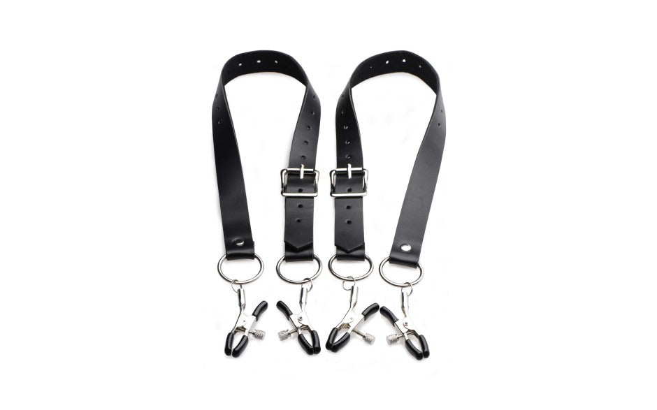 Labia Spreader Straps with Clamps