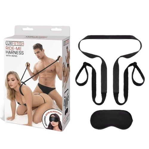Lux Fetish Ride-Me Harness With Reins