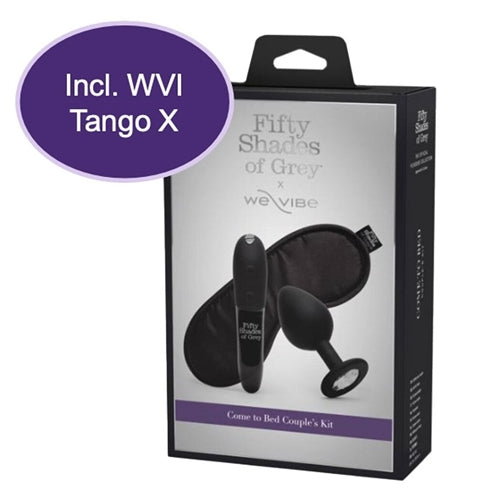 Fifty Shades of Grey X We-Vibe Tango X - Come to Bed Couple's Kit (Black 3 Piece)