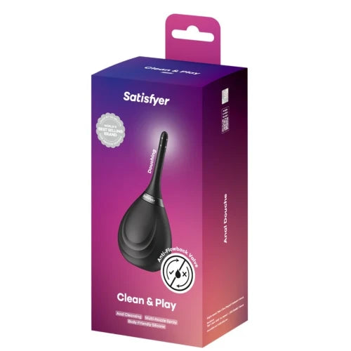 Satisfyer Clean & Play Intimate Shower - Black
