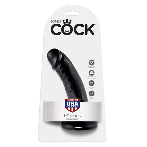 King Cock 6' Cock - Black