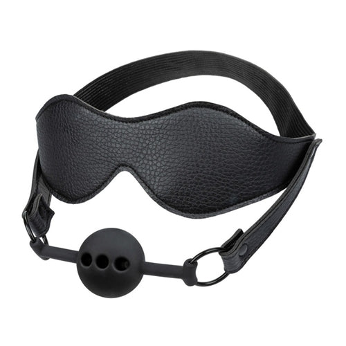 Nocturnal Collection Eye Mask and Breathable Ball Gag