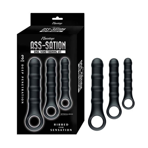 Ass-Sation Anal Wand Training Kit-Black