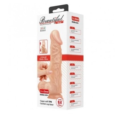 Beautiful Buraq Supr Soft Dildo with Suction Cup 9.4