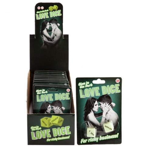 Glow in the Dark Love Dice