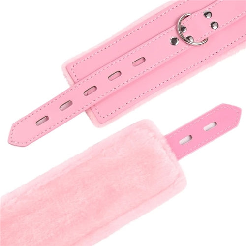 Fluffy Leather Cuffs