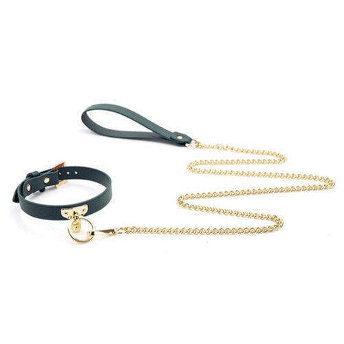 JCW Green and Gold Collar & Leash