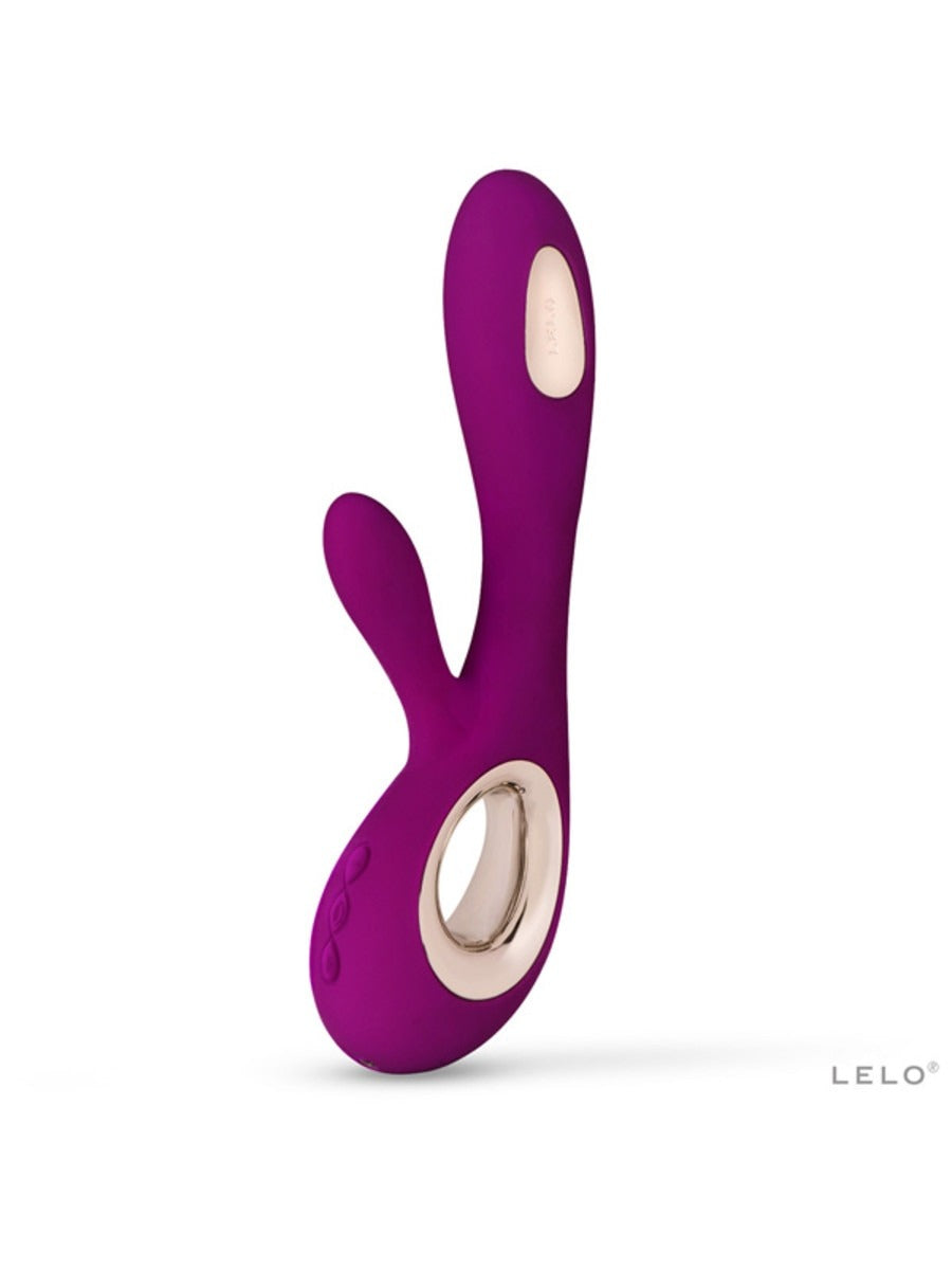 LELO SORAYA WAVE RABBIT VIBRATOR DEEP ROSE