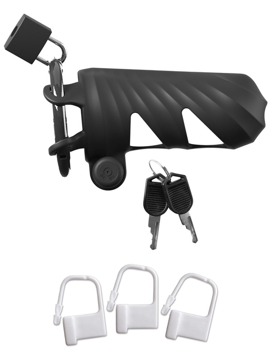 Fantasy C-Ringz Remote-Controlled Vibrating Cock Blocker Black