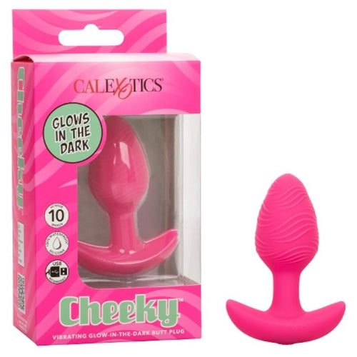 Cheeky Vibrating Glow-In-The-Dark Butt Plug