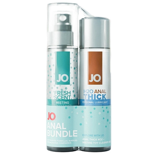 JO Anal Thick 4oz and Misting Toy Cleaner 4oz Bundle