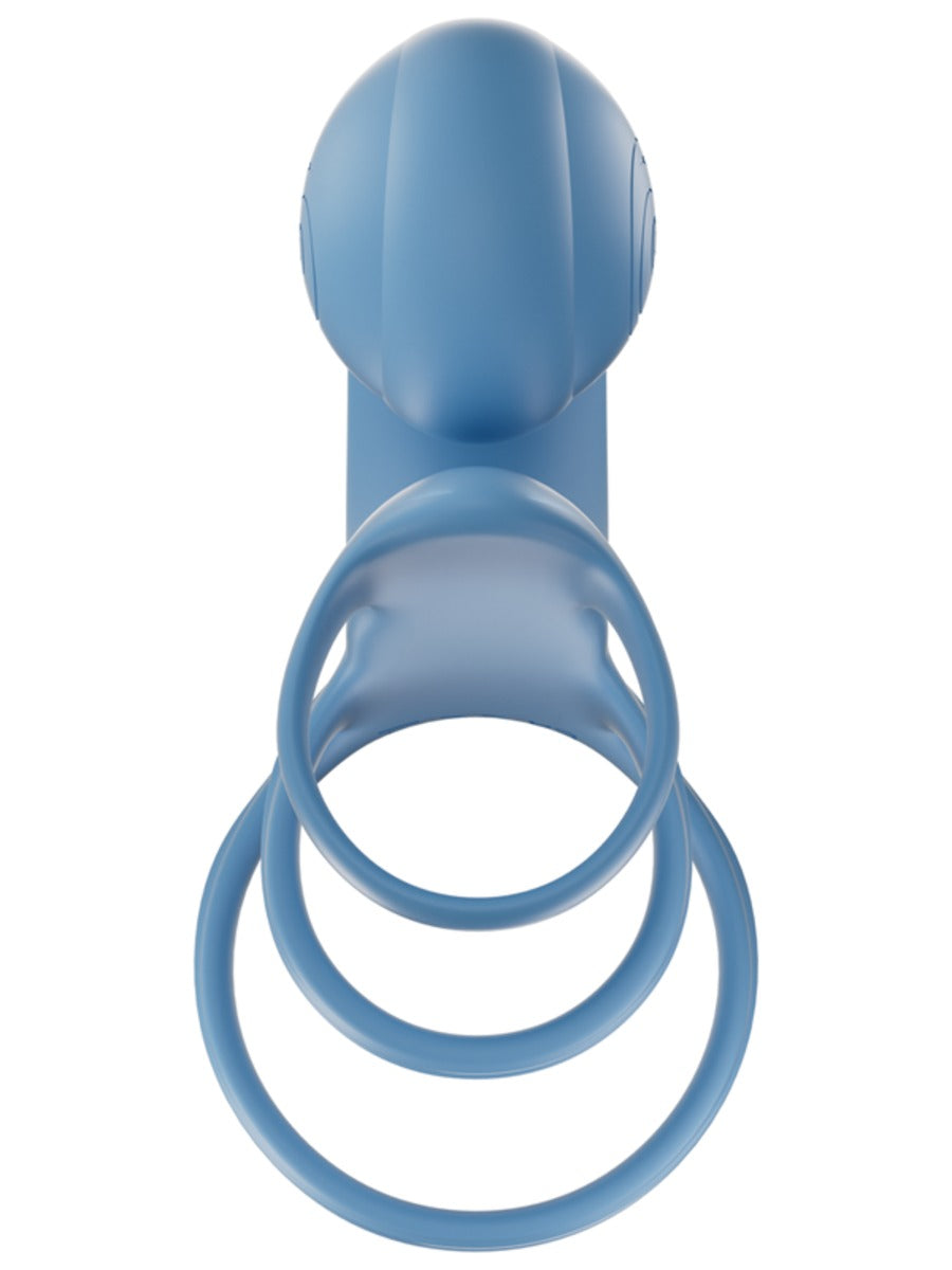 SVibe Snail JOVI Arc Couples Ring Blue Haze