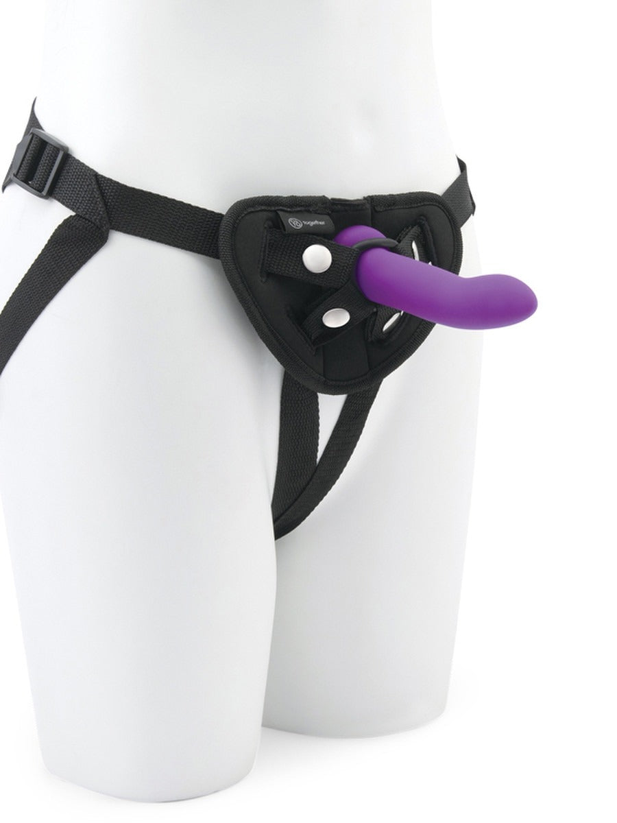 Duo 2Pc 5.in. and 7.75 in. Silicone Dildo & Harness Set