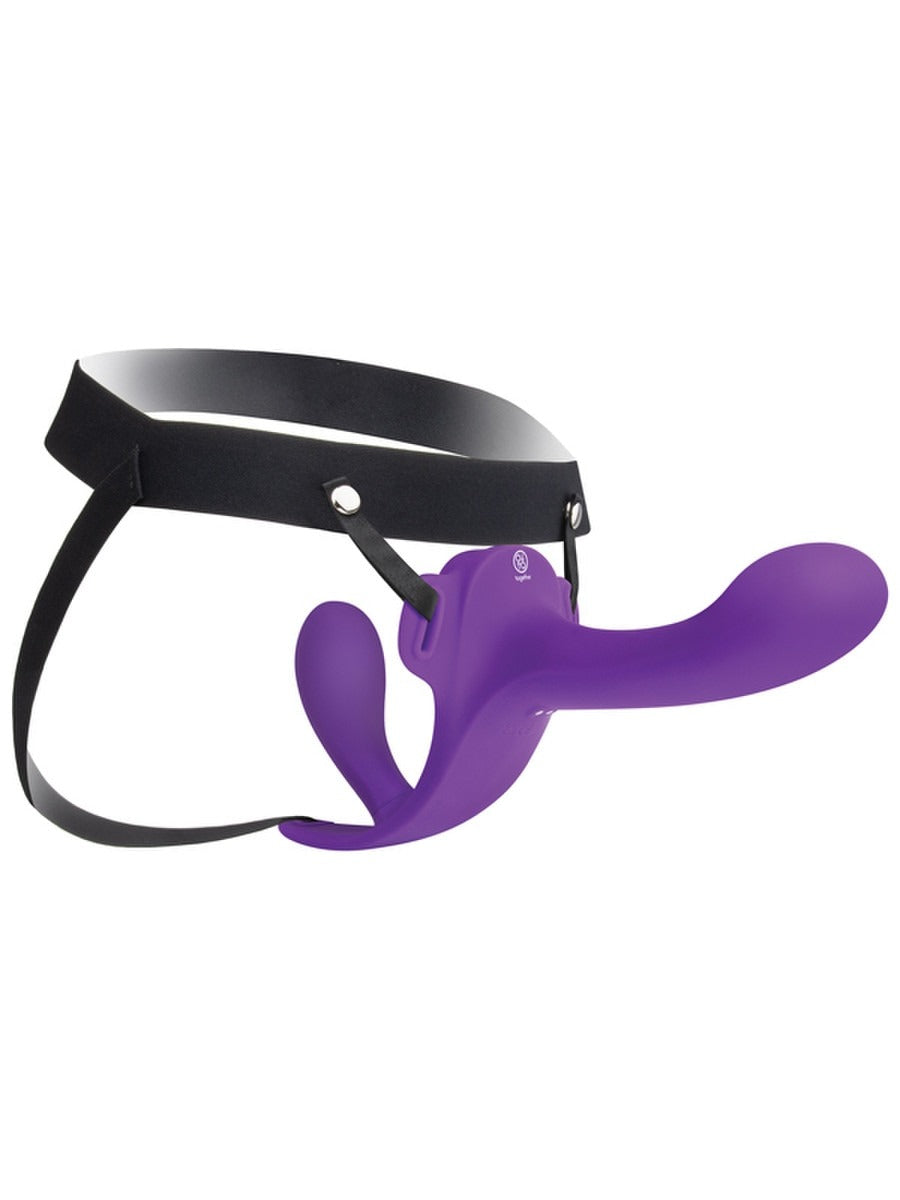 Together Toy Lock-In Dual-Ended Vibrating Strap-on & Harness Set
