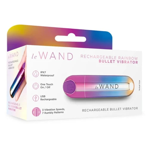 Le Wand Rechargeable Rainbow Bullet Vibrator