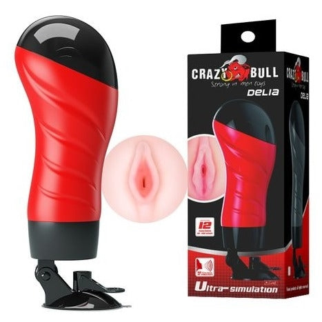 CRAZY BULL DELIA Vibrating Vagina Stroker