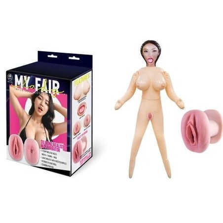 My Fair Lady - Inflatable Standing Love Doll with Realistic Holes