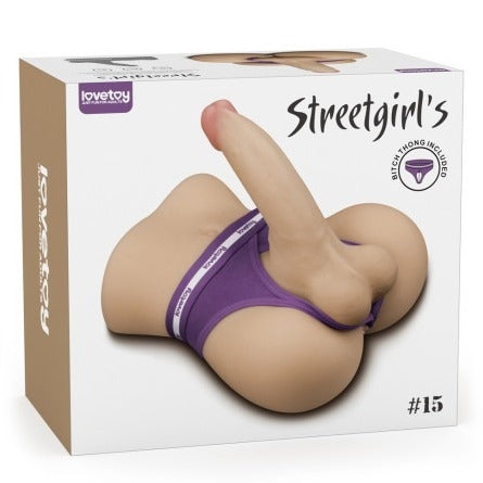Streetgirls #15 Male Butt with Bendable Dildo and Balls Steven