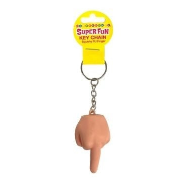 Super Fun Key Chain - Squishy FU Finger