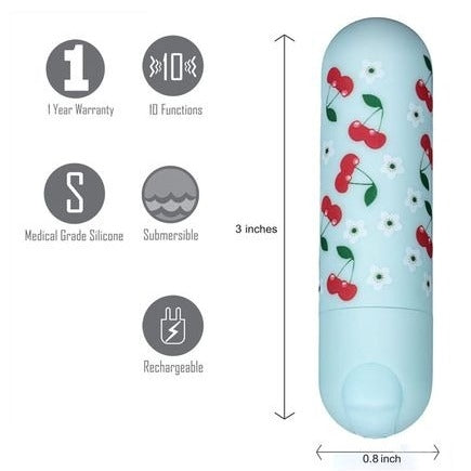 Maia Sherri Rechargeable Bullet - Baby Blue