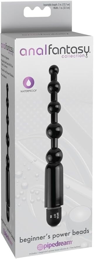 Anal Fantasy Collection - Beginner's Power Beads (Black)