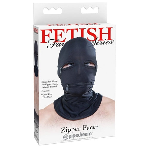 Fetish Fantasy Zipper Face Mask Hood