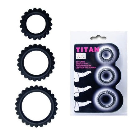 Titan 3 pack cock ring