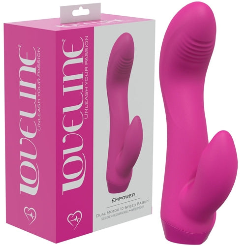 Loveline Empower - Dual Motor 10 Speed Rabbit - Silicone - Rechargeable - Waterproof