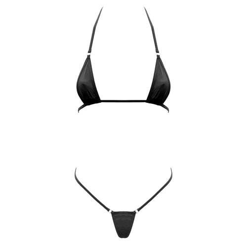 Love In Leather Micro Bikini